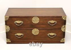 HENREDON Asian Japanese Tansu Campaign Style End of Bed Low Chest