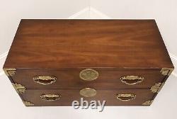 HENREDON Asian Japanese Tansu Campaign Style End of Bed Low Chest
