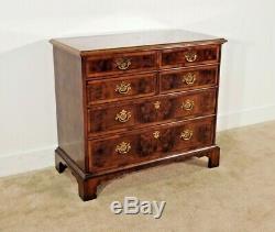HENREDON Aston Court Flame Walnut Chest Dresser 4 Small Over 2 Large Drawers