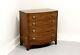 HENREDON Georgian Inlaid Banded Mahogany Bow Front Bachelor Chest A