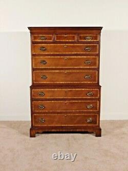 HICKORY CHAIR James River Collection Locking Tall Chippendale Highboy Chest