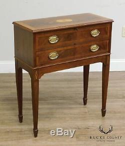 Hekman Inlaid Mahogany Federal Style Silver Chest