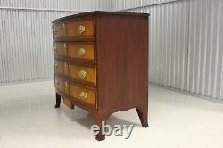 Henkel Harris Federal Style Mahogany Inlaid Bow Front Chest # 2410