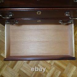 Henkel Harris Mahogany Small Side Accent Chairside 4 Drawer Hanover Chest #5417