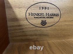 Henkel harris mahogany Chest Of Drawers Dresser 1991 Style 115 Rare