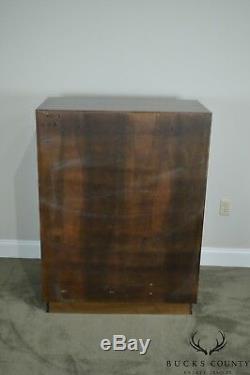 Henredon Asian Inspired Vintage pair Mahogany Campaign Style Tall Chests