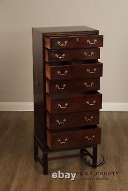 Henredon Chippendale Style Mahogany Lingerie Chest