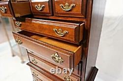 Henredon Mahogany Highboy Chest Dresser Cabinet Sideboard Cupboard Bed Vintage