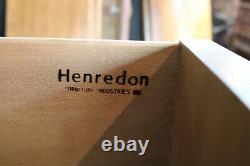 Henredon Vintage Flame Mahogany Commode Ten Drawer Chest Dresser Mirror 4300-01