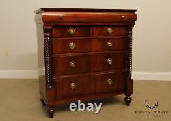 Hickory Chair Empire Style Mahogany High Chest of Drawers