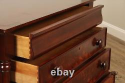 Hickory White Empire Style Flame Mahogany Chest of Drawers