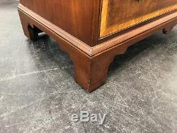 Inlaid Banded Mahogany Chippendale Chest / TV Cabinet by White of Mebane
