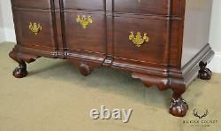Irion Company Fine Hand Crafted Mahogany Chippendale Style Chest on Chest