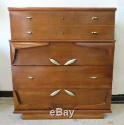 KENT COFFEY BARNSLEY MID CENTURY MAHOGANY TALL DRESSER chest of drawers bureau