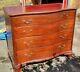 KINDEL Chippendale 4 Drawer Mahogany Chest of Drawers Dresser Serpentine pre1950