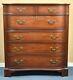 KINDEL Chippendale 6 Drawer Mahogany Chest of Drawers Dresser Serpentine pre1950