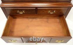 KINDEL Mahogany Chippendale High Boy Chest with Ball in Claw Feet