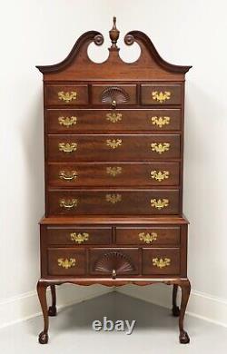 KINDEL Mahogany Chippendale Highboy Chest with Ball in Claw Feet