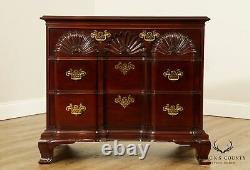 Kindel Chippendale Style Mahogany Blockfront Chest
