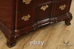 Kindel Chippendale Style Mahogany Blockfront Chest