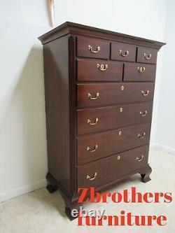 Kindel Winterthur Solid Mahogany Chippendale Dresser Chest Of Drawers
