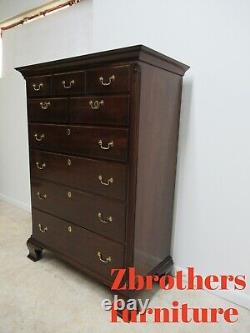 Kindel Winterthur Solid Mahogany Chippendale Dresser Chest Of Drawers