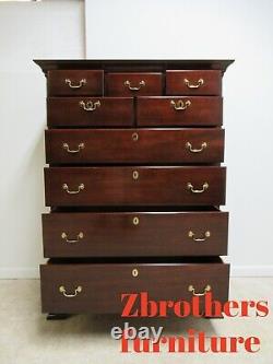 Kindel Winterthur Solid Mahogany Chippendale Dresser Chest Of Drawers