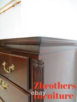 Kindel Winterthur Solid Mahogany Chippendale Dresser Chest Of Drawers