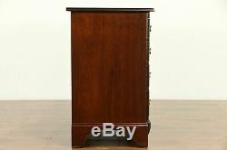 Kittinger Old Dominion Mahogany Vintage Block Front Hall or Linen Chest #31868