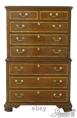 L33106EC THOMASVILLE Mahogany Collection Banded Tall Chest Of Drawers