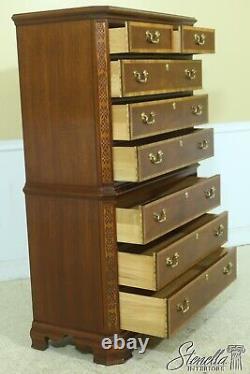 L33106EC THOMASVILLE Mahogany Collection Banded Tall Chest Of Drawers