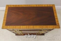 L58814EC COUNCILL Banded Mahogany Silver Chest Or Bachelor Chest