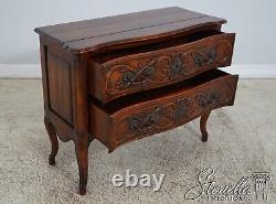 L62520EC French Carved 2 Drawer Mahogany Chest Or Commode