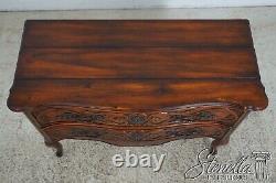 L62520EC French Carved 2 Drawer Mahogany Chest Or Commode