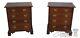 L63413EC Pair STICKLEY Chippendale Style Mahogany Nightstand Chests