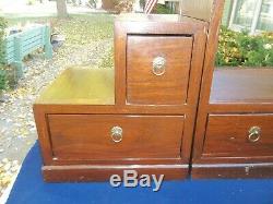 LAST LISTING! Antique Solid Mahogany Tansu 3 Piece Chest Cabinet