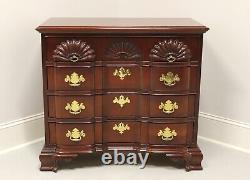 LINK-TAYLOR Solid Heirloom Mahogany Chippendale Block Front Goddard Chest (Rare)