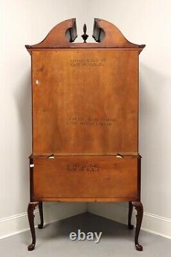 LINK TAYLOR Solid Mahogany Queen Anne Style Highboy Chest