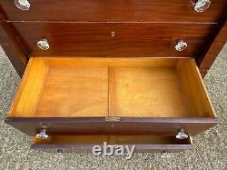 Large antique victorian mahogany six drawer chest of drawers Delivery Available
