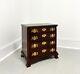 Late 20th Century Mahogany Chippendale Chairside Chest with Fluted Columns