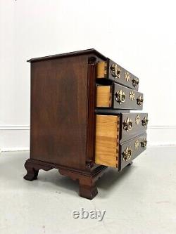 Late 20th Century Mahogany Chippendale Chairside Chest with Fluted Columns