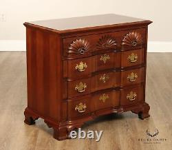 Link-Taylor Chippendale Style Mahogany Block Front Goddard Chest