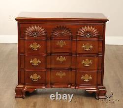 Link-Taylor Chippendale Style Mahogany Block Front Goddard Chest
