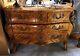 Louis XV Bombe Bronze Ormolu Marble Top French Satinwood Dresser Commode Chest