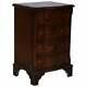Lovely Sized Flamed Mahogany Veneer Side Table Bank / Chest Of Drawers Campaign