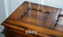 Lovely Vintage Mahogany Ornately Carved Trunk Chest With Drawer Claw & Ball Legs