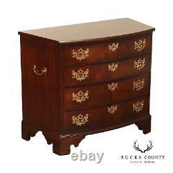 Madison Square Chippendale Style Mahogany Bowfront Bachelor's Chest