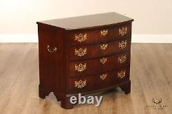 Madison Square Chippendale Style Mahogany Bowfront Bachelor's Chest