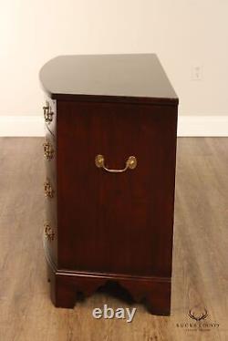 Madison Square Chippendale Style Mahogany Bowfront Bachelor's Chest