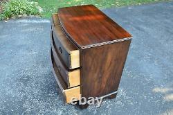 Mahogany Bow Front Bachelors Chest of Drawers